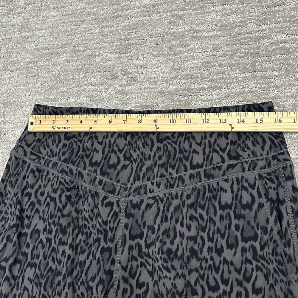 Halara Pants Womens XL Gray Leopard Wide Leg Sweatpants Pockets Lounge Yoga - Picture 7 of 11